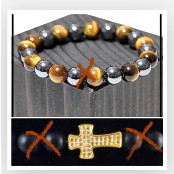 Silverskylight Other - Men or women Yellow gold plated cz cross bracelet